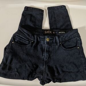 𝅺Suede Olivia High Rise Skinny Dark Wash Denim Jeans - sz 25